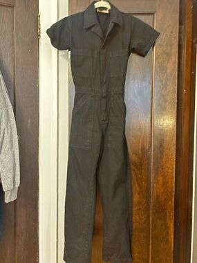 Big Bud Press Black Short-Sleeve Utility Jumpsuit XXS
